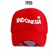 Foto Topi Merah Putih